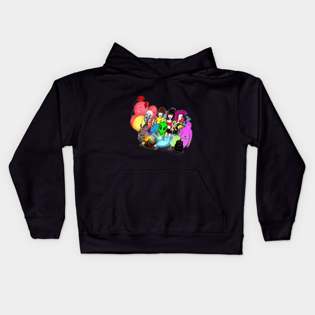 Year 3000 snail Racing Kids Hoodie by ogfx